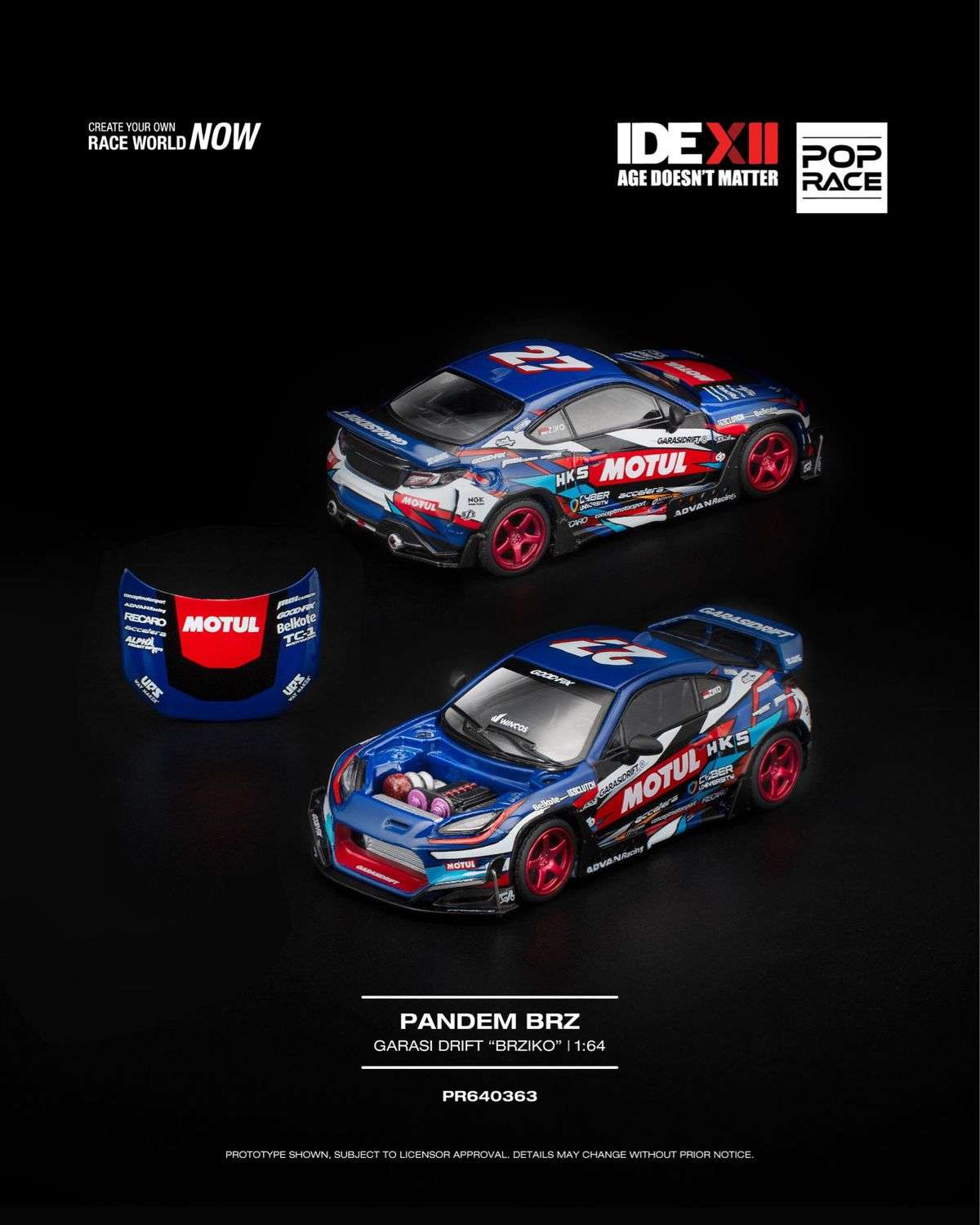 POP RACE PANDEM BRZ GARASI DRIFT "BRZIKO" (PR64-363) | 2025 Indonesia Diecast Expo (IDE-XII)