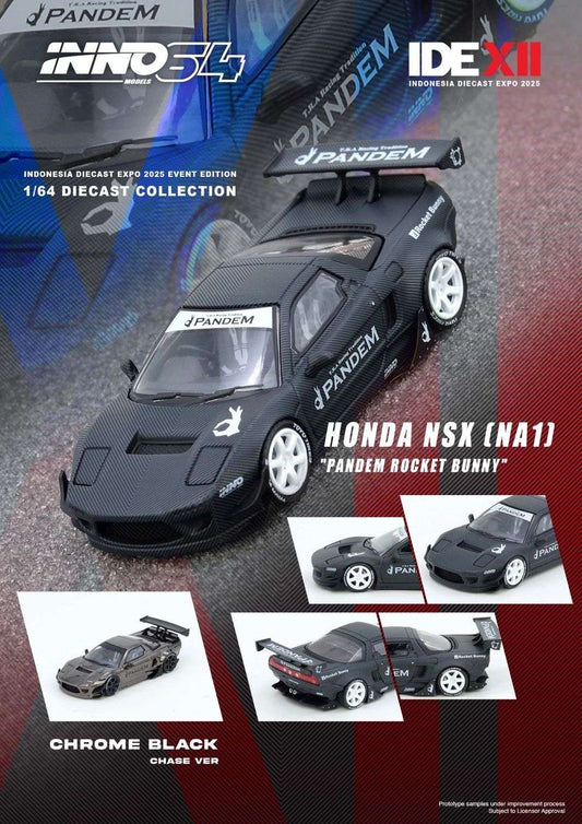 INNO64 Honda NSX (NA1) “Pandem Rocket Bunny” Black Carbon | Non Chase | 2025 Indonesia Diecast Expo (IDE-XII)