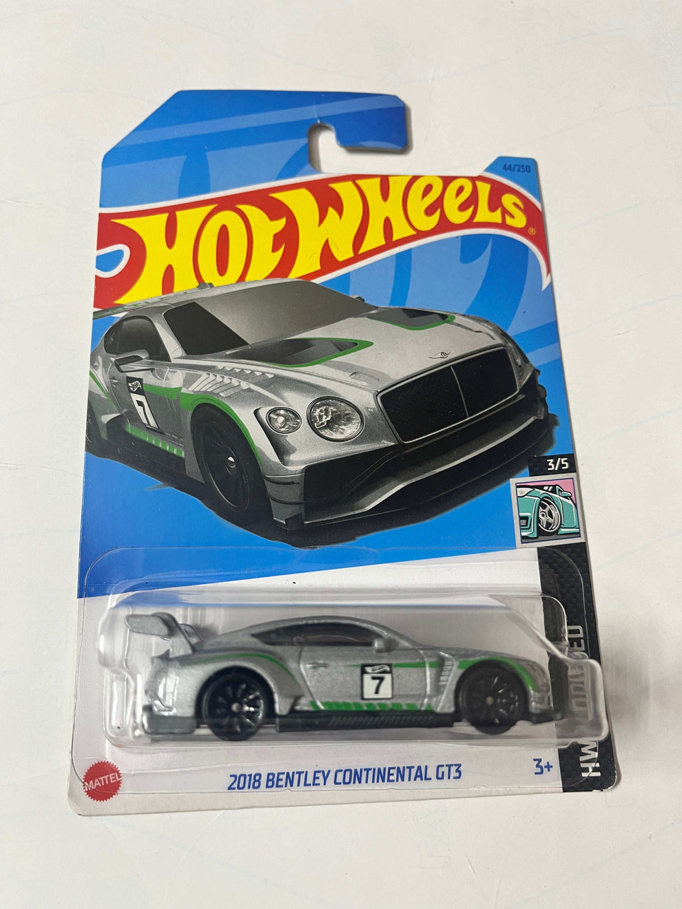 Imported Hot Wheels Mainline 2018 Bentley Continental GT3 Diecast Car