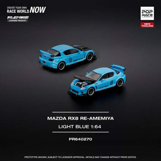 POP RACE  Mazda RX-8 Re-Amemiya - Light Blue