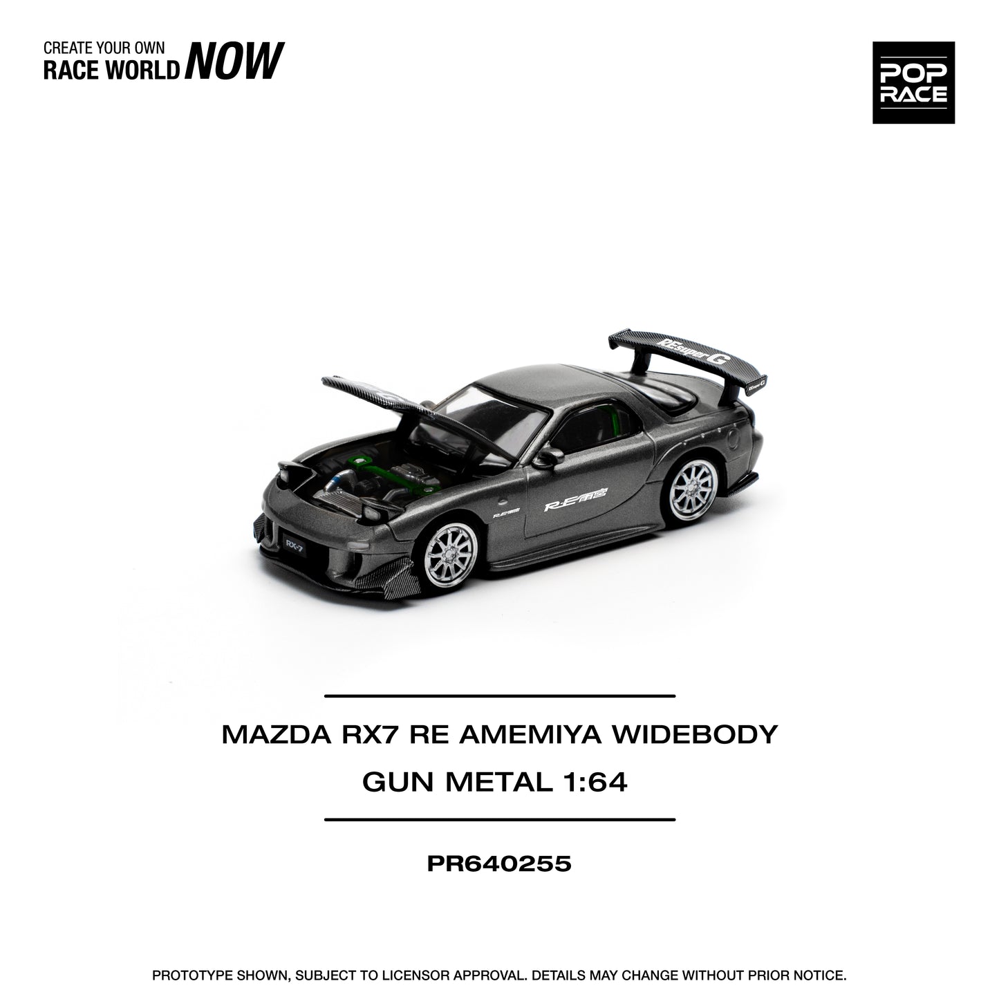 POP RACE Mazda RX7 re-Amemiya Gun Metal