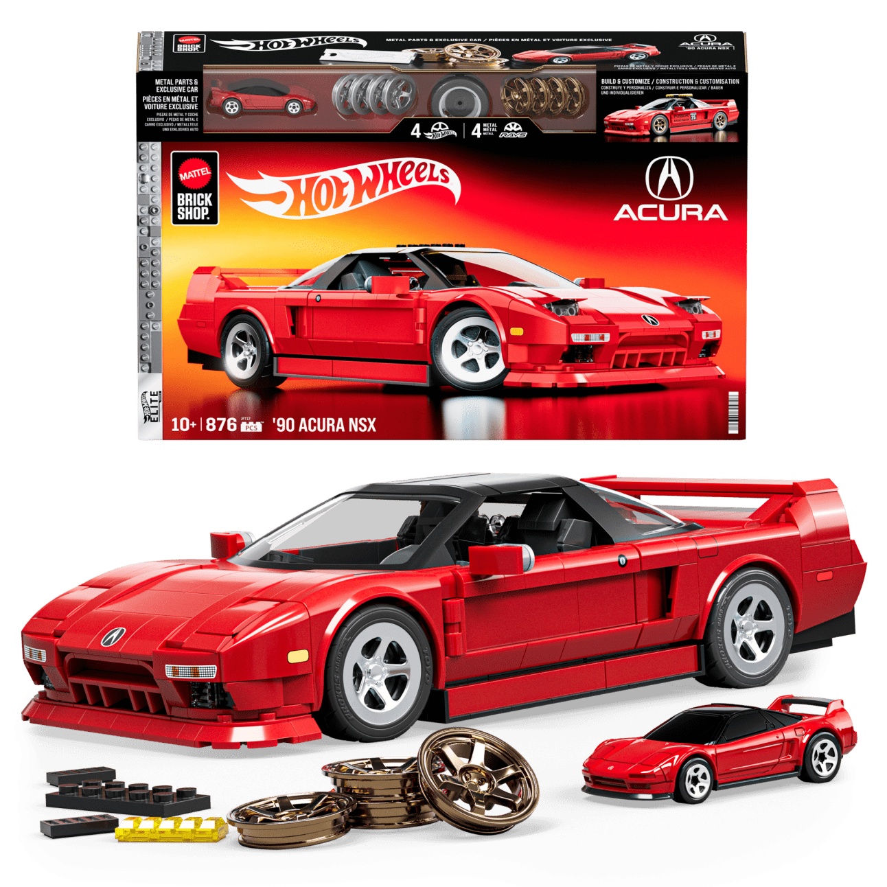 Mattel Brick Shop Hot Wheels Custom '68 Camaro Building Toy Kit