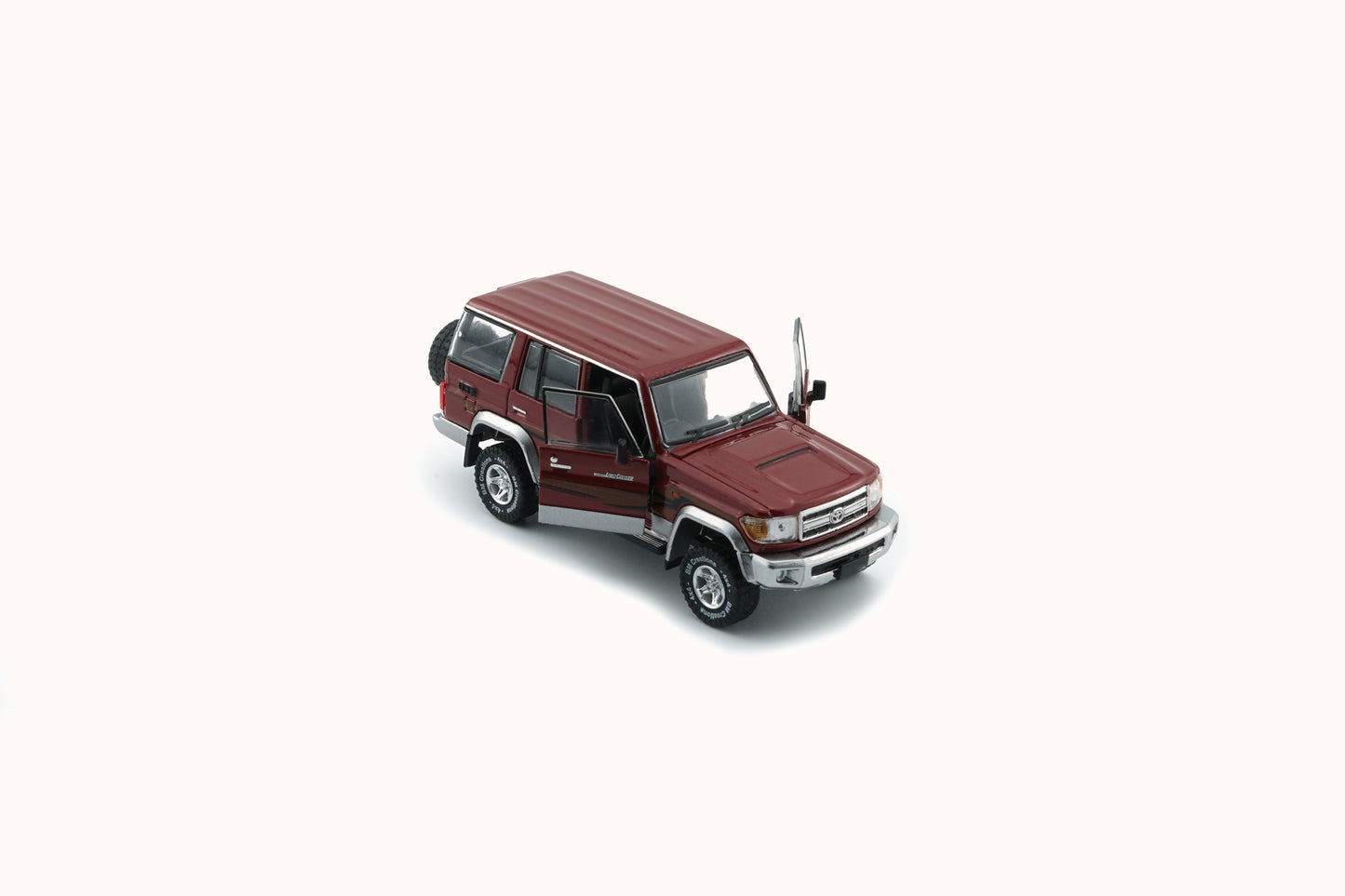 BMC 1:64: Toyota Land Cruiser LC76- Dark Red (LHD) - 64B0347