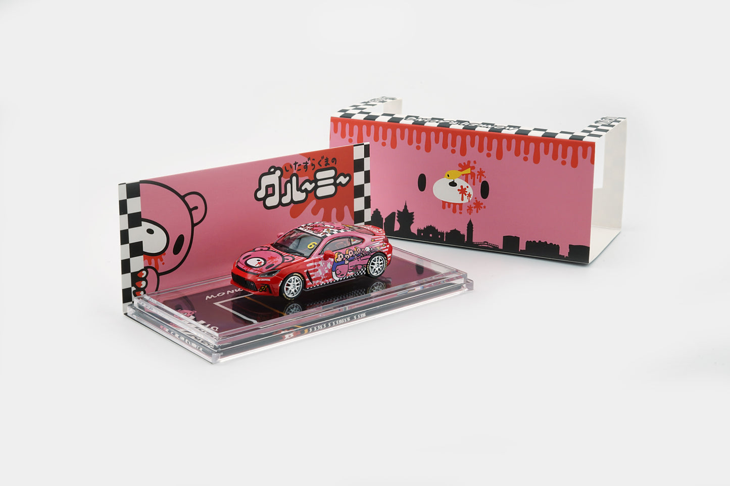 BMC 1:64: Toyota GR86  Gloomy Bear- Red (Macau GP)- 64B0439