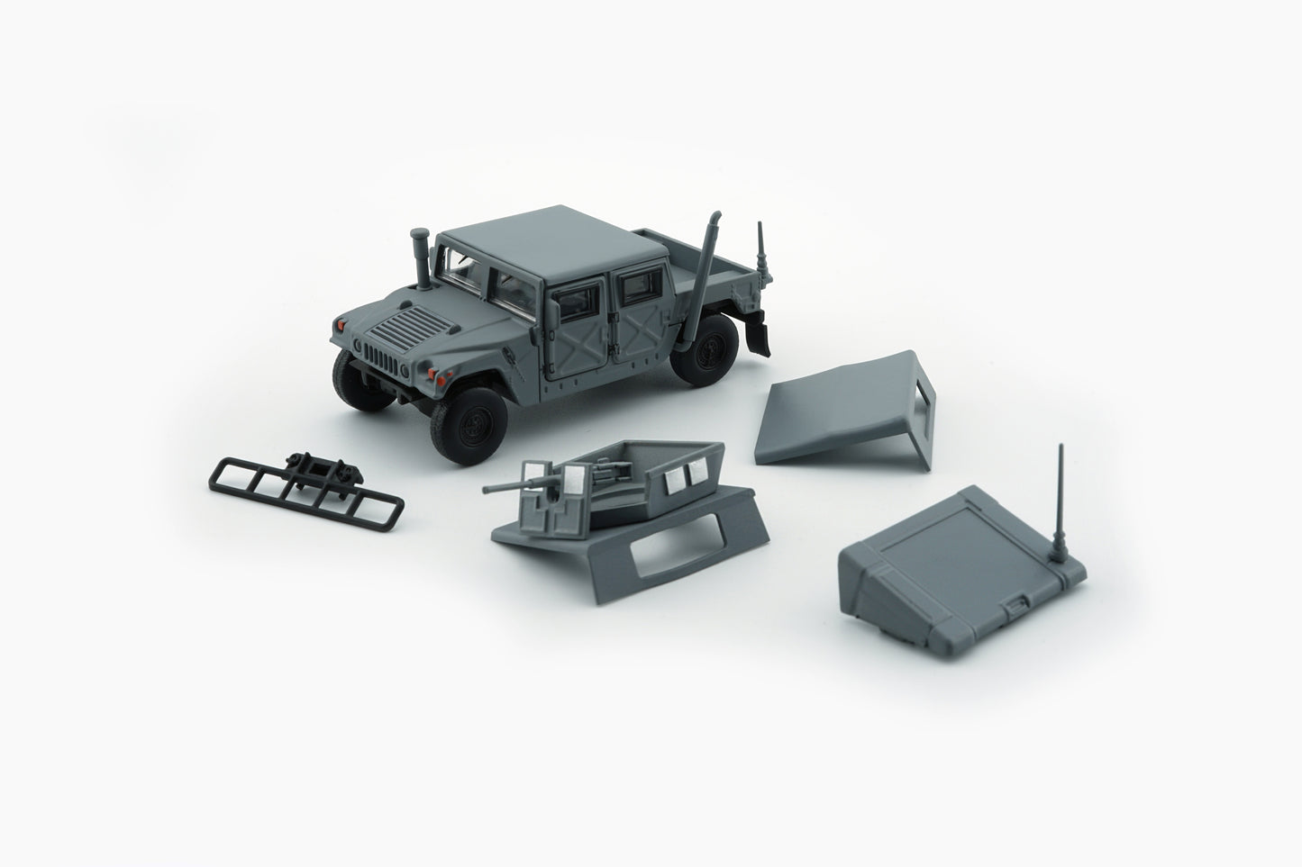 BMC 1:64: Humvee 4-CT (Matte Dark Gray w/stand plate)- 64B0461