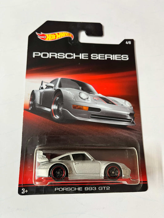 Imported Hot Wheels Porsche Edition Porsche 993 GT2 Die-cast Car 1:64 Scale Collector Model