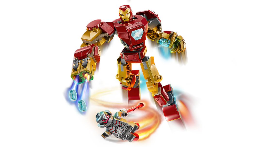 Lego Marvel Iron Man Mech vs. Ultron Buildable Super Hero Figure Playset 76307 Building Kit (101 Pieces)