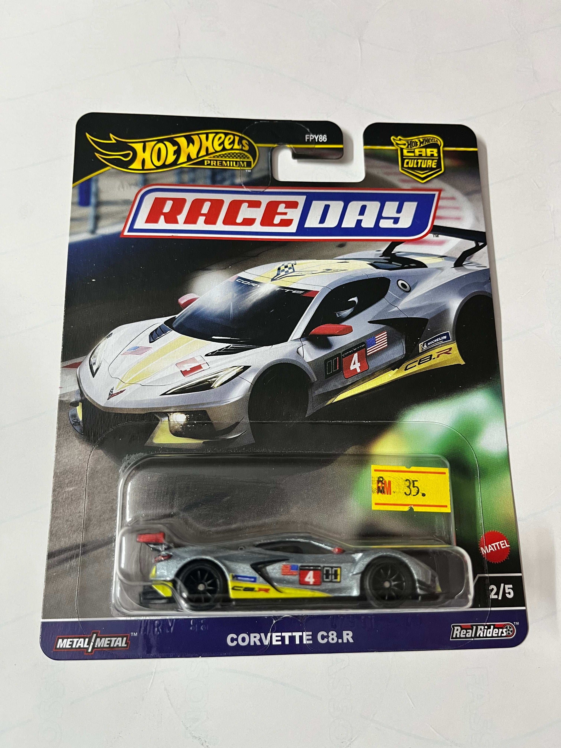 Imported Hot Wheels Race Day Corvette C8.R Die-cast Car 1:64 Scale Collector Model