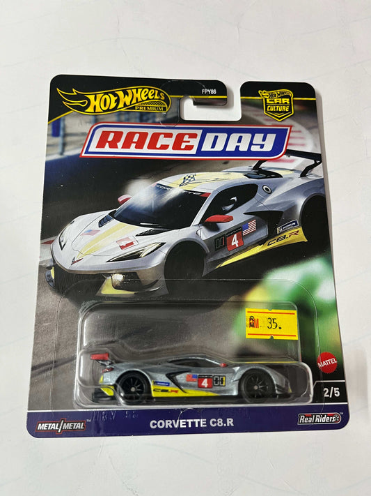 Imported Hot Wheels Race Day Corvette C8.R Die-cast Car 1:64 Scale Collector Model