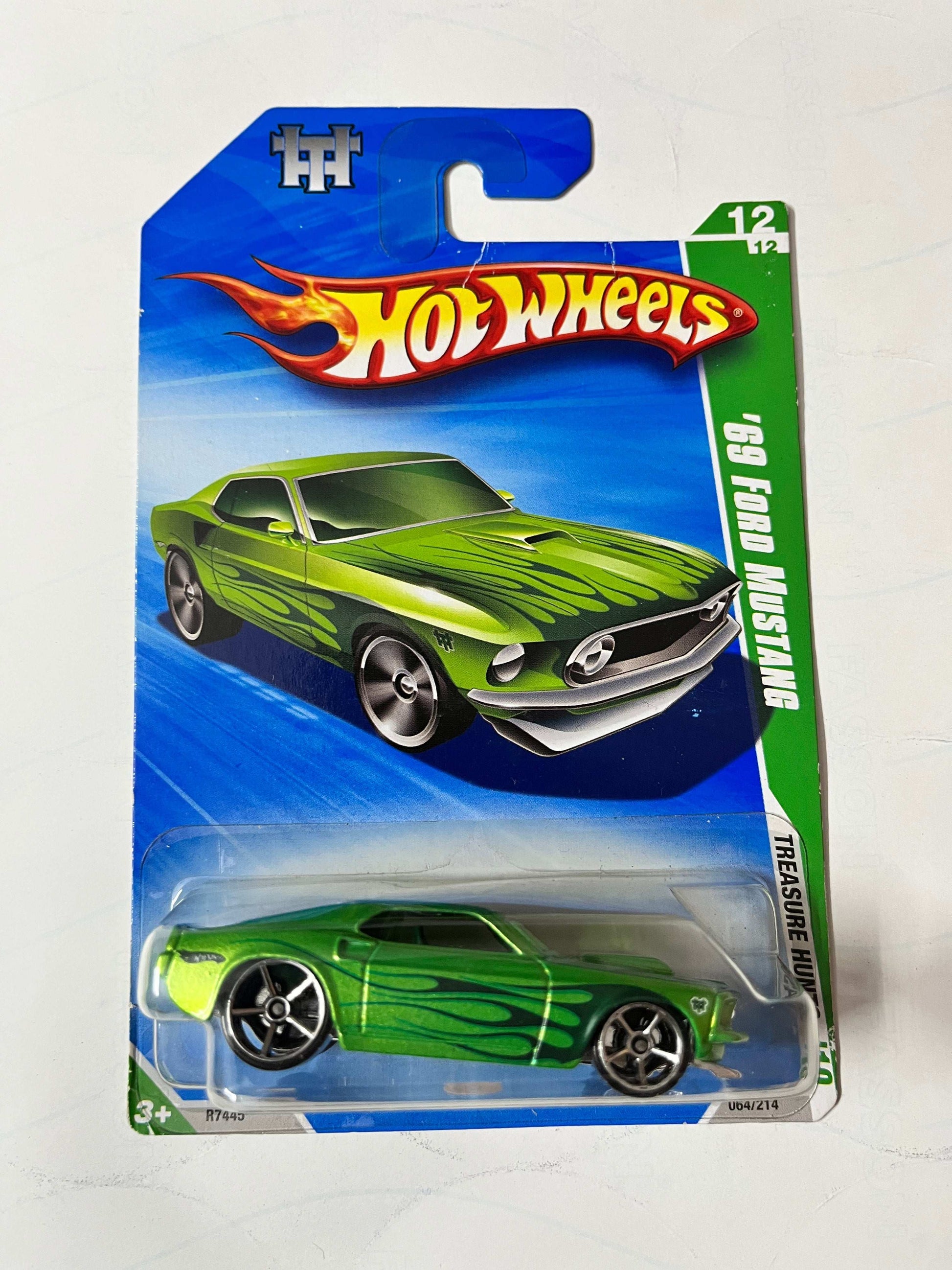 Imported Hot Wheels 69 Ford Mustang  Treasure Edition Die-cast Car 1:64 Scale Collector Model
