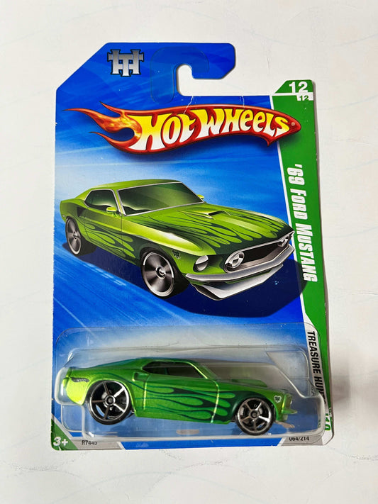 Imported Hot Wheels 69 Ford Mustang  Treasure Edition Die-cast Car 1:64 Scale Collector Model