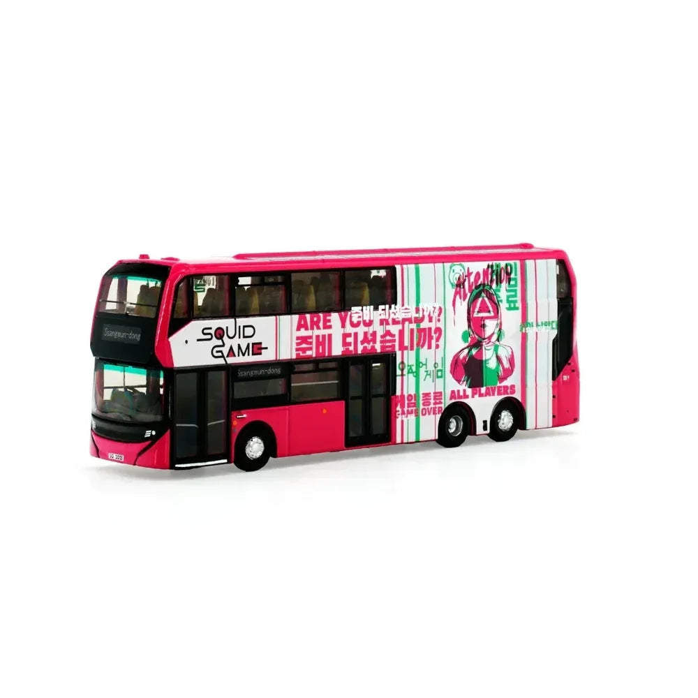 Tiny City Diecast Model Car 1:110 scale- Squid Game Electric Double Decker Bus