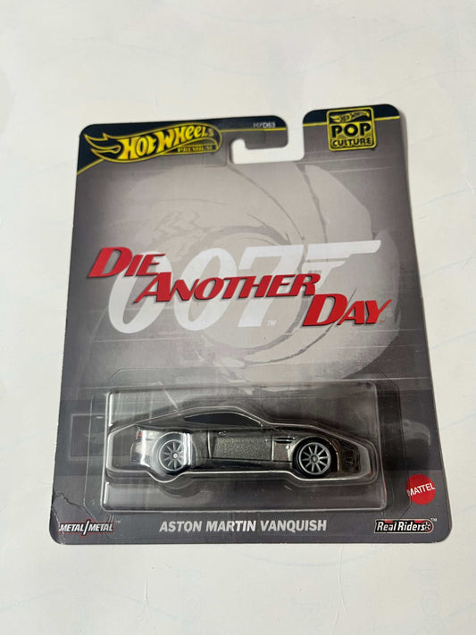 Imported Hot Wheels Pop Culture Die Another Day Aston Martin Vanquish  Die-cast Car 1:64 Scale Collector Model
