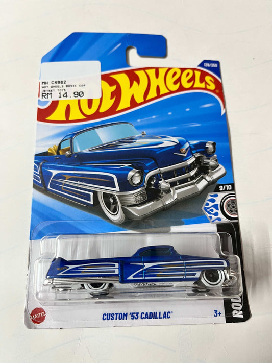 Imported Hot Wheels Mainline Custom 53 Cadillac Die-cast Car 1:64 Scale Collector Model
