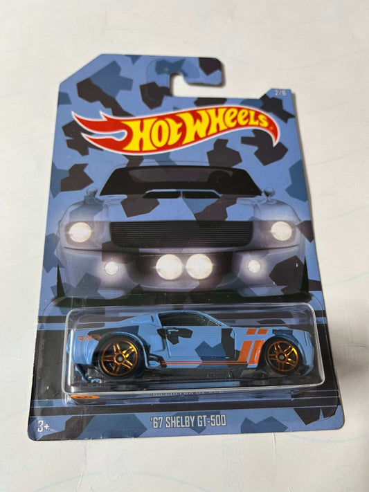 Imported Hot Wheels 67 Shelby GT 500 Camouflage Edition Die-cast Car 1:64 Scale Collector Model