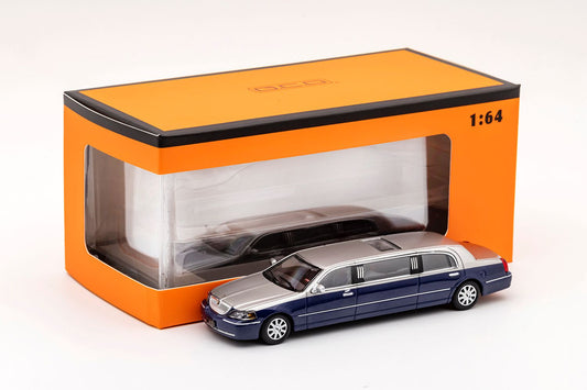 GCD : Lincoln Limousine- Silver & Navy Blue Two Tone -LHD (219)