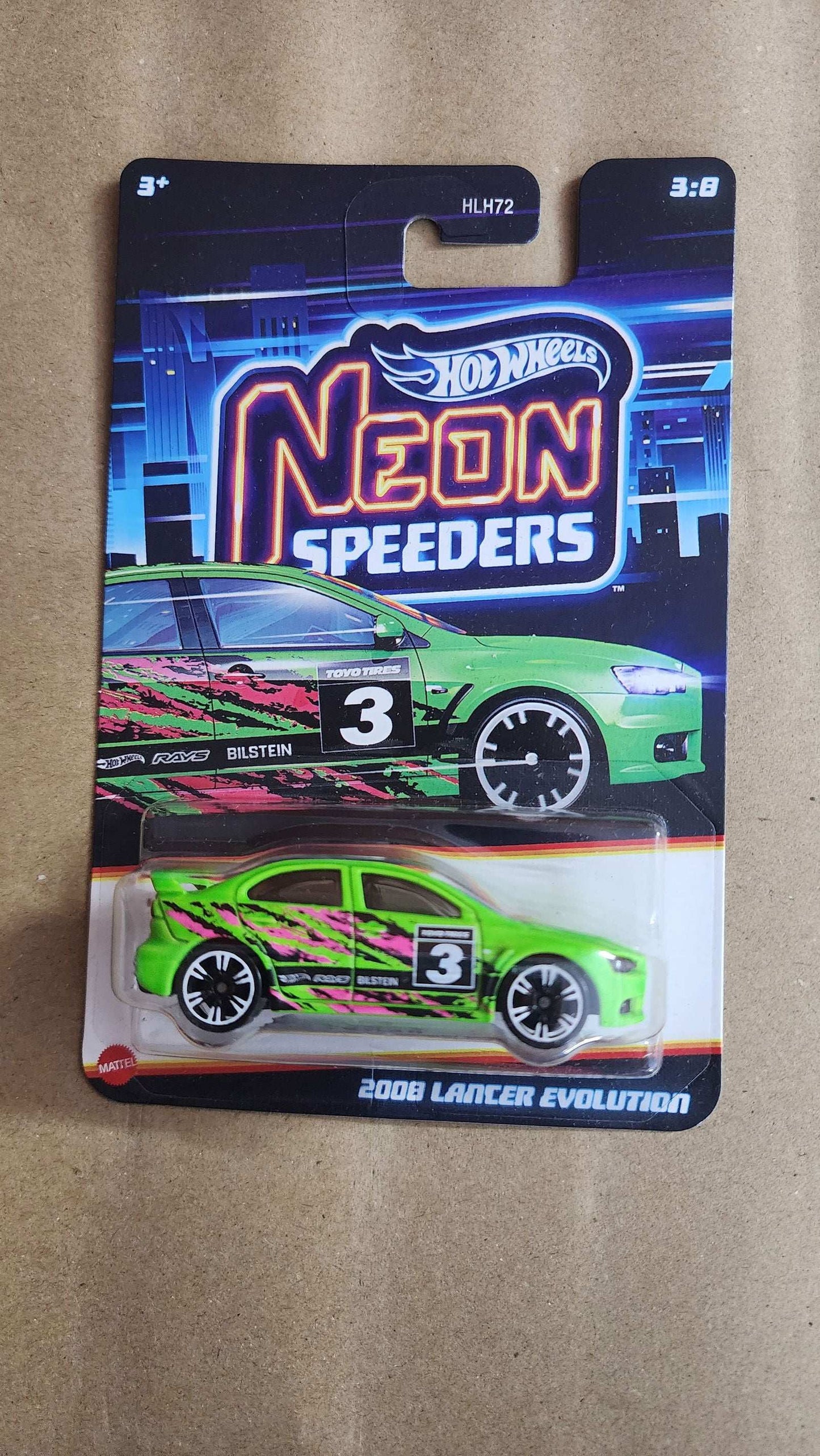Hot Wheels Neon Speeders 2008 Lancer Evolution - Zoomsters India