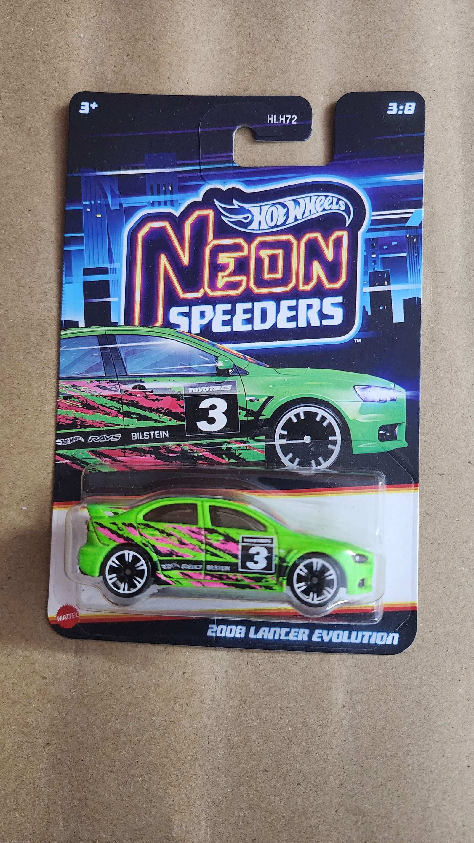 Hot Wheels Neon Speeders 2008 Lancer Evolution - Zoomsters India