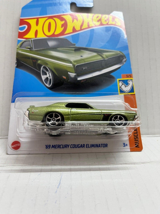 Hot Wheels 69 Mercury Cougar Eliminator Green - Zoomsters India