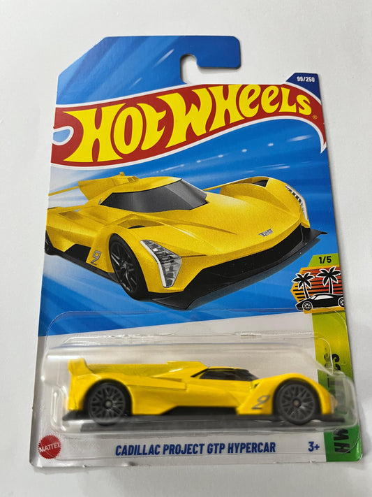 Hot Wheels  :  Cadillac Project GTP Hyper Car - Yellow