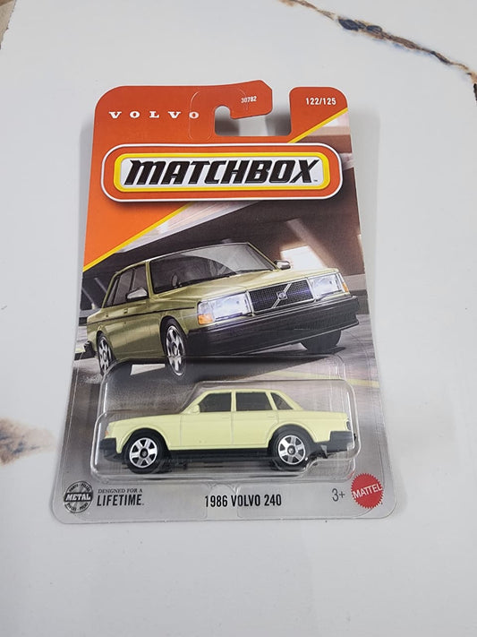 Matchbox 1986 Volvo 240 Die-Cast Sports Car Collectible 1:64 Scale