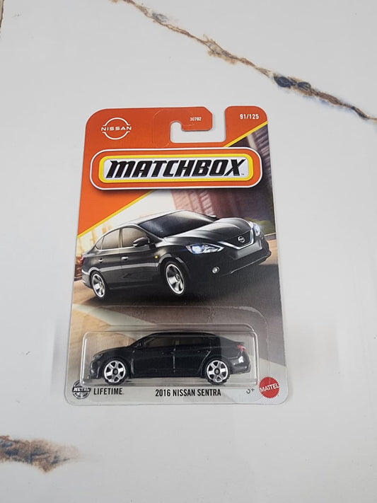 Matchbox 2016 Nissan Sentra  Die-Cast Sports Car Collectible 1:64 Scale