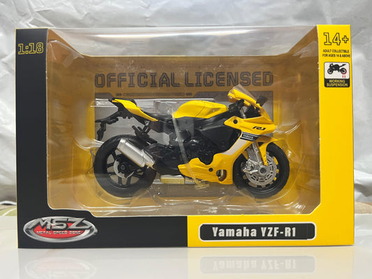 MSZ  1:18 - Yamaha YZF-R1 - Yellow