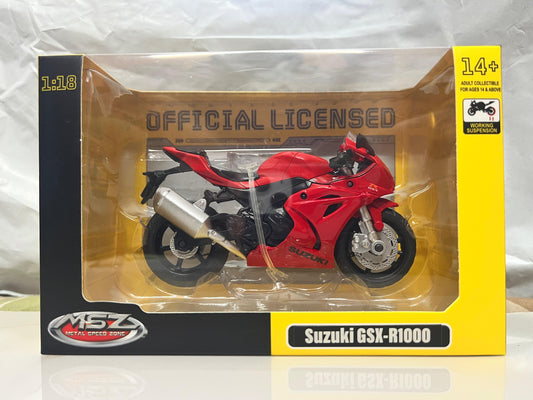 MSZ  1:18 - Suzuki GSX - R1000 - Red