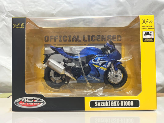 MSZ  1:18 - Suzuki GSX-R1000-Blue