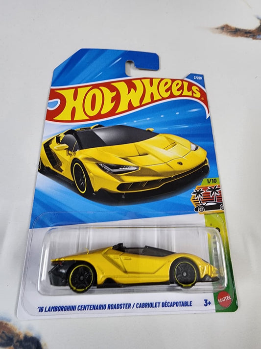 Hot Wheels Mainline A case 2026 : 16 Lamborghini Centenario Roadster / Cabriolet Decapotable