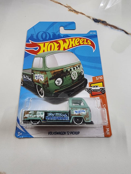 Hot Wheels Mainline Imported : Volkswagen T2 Pickup (Vintage Green)