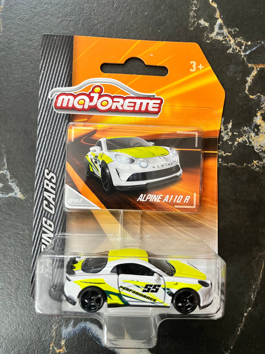 Majorette Racing Cars - Alpine A110 R (White / Yellow)