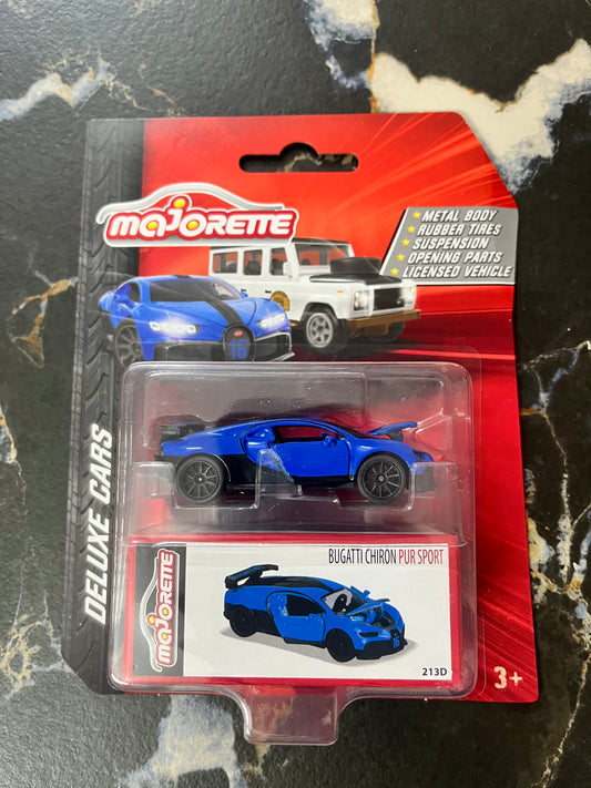 Majorette Deluxe Cars : Bugatti Chiron Pur Sport Blue