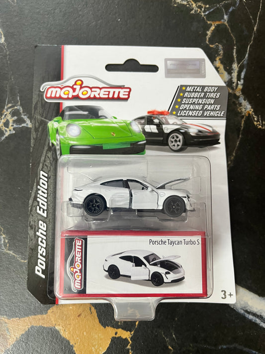 Majorette Porsche Edition Porsche Turbo Taycan Turbo S (White)