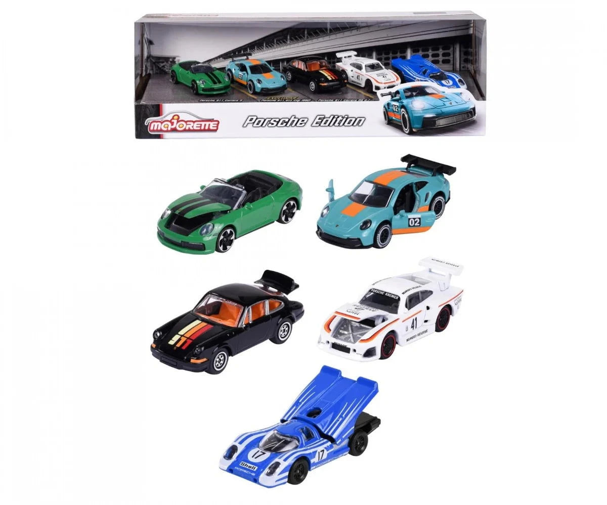 Majorette Porsche Edition Giftpack Premium Diecast Car Model - Set of 5 - Zoomsters India