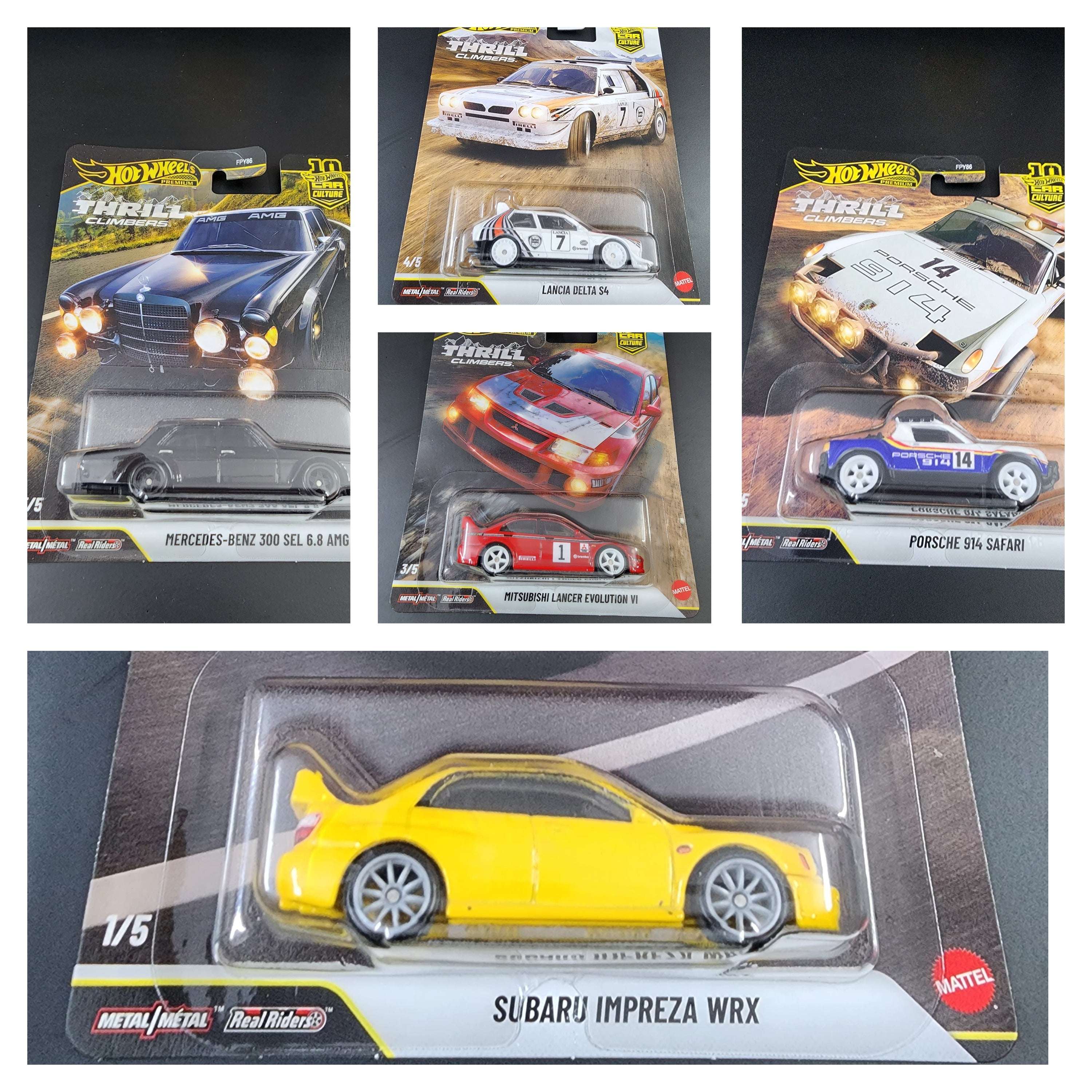 Hot Wheels Premium Car Culture Thrill Climbers ( Set of 5