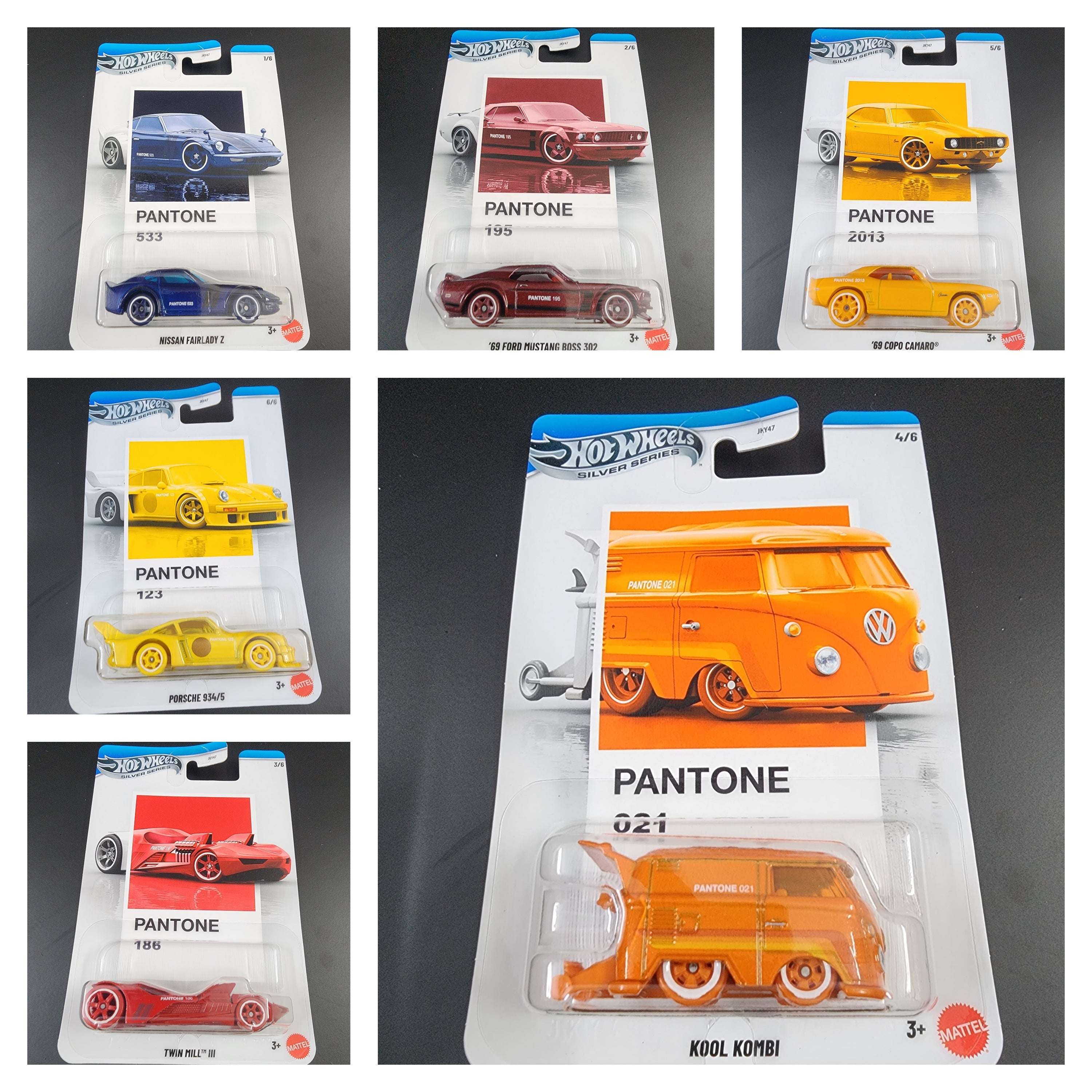 Hot Wheels Silver Series 2026 Pantone (Set of 6) – Zoomsters India