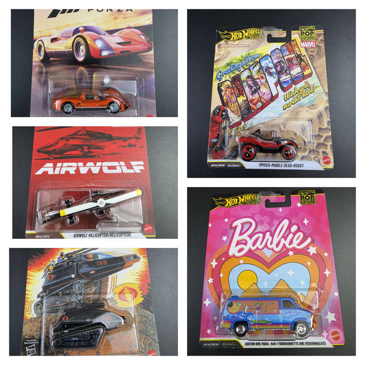 Hot Wheels Premium: Pop Culture  2026 ( Set of 5 )