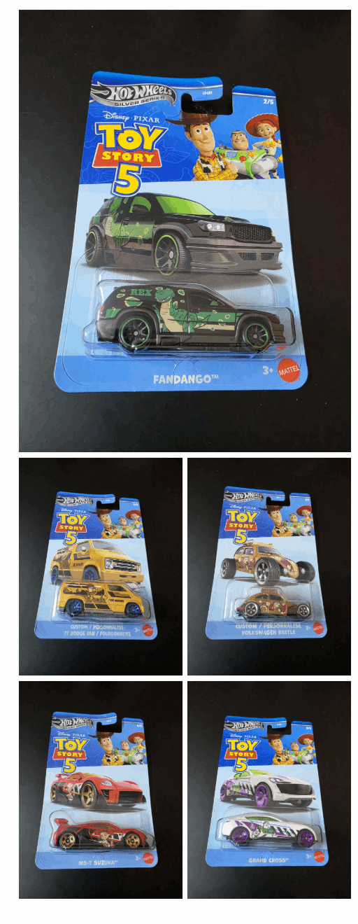Hot Wheels Silver Series 2026 Toy Story 5 set of 5