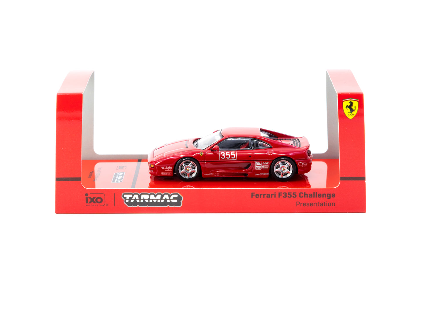 Tarmac Works:  Ferrari F355 Challenge  Presentation - (HOBBY64 T64-083-PRE)