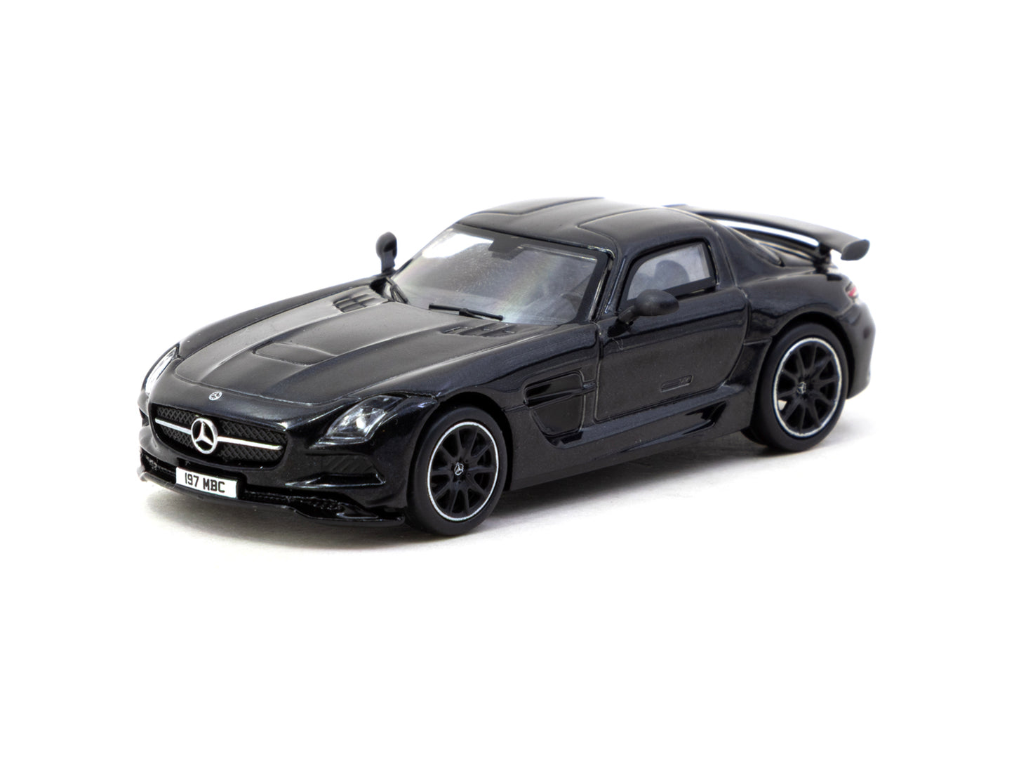 Tarmac Works:  Mercedes-Benz SLS AMG Coupé  Black Series Black Metallic - Singapore Special Edition - ( GLOBAL64 T64G-027-BK)