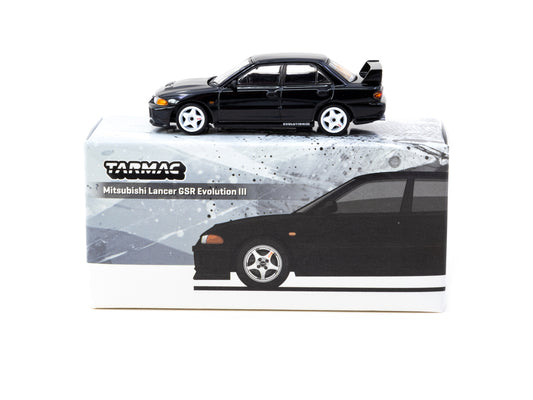 Tarmac Works: Mitsubishi Lancer GSR Evolution 
III Black (GLOBAL64 T64G-050-BK)