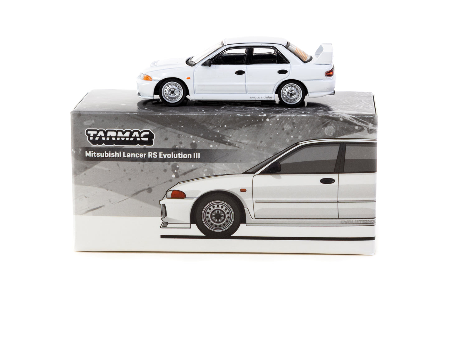 Tarmac Works:  Mitsubishi Lancer Evolution III  White Lamley Special Edition - (GLOBAL64 T64G-050-RS)