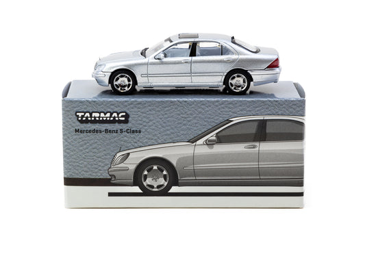 Tarmac Works  Mercedes-Benz S-Class Brilliant  Silver Metallic  (GLOBAL64 T64G-072-SL)