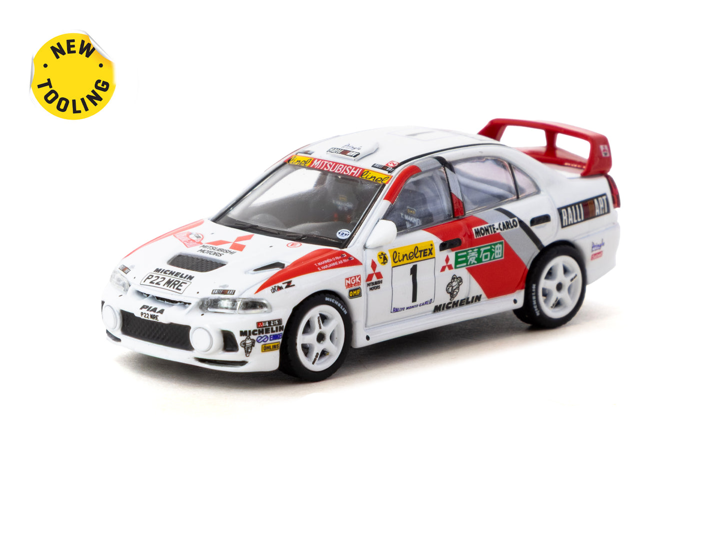 Tarmac Works:  Mitsubishi Lancer Evolution IV  Rallye Monte-Carlo 1997 1 -(GLOBAL64 T64G-076-97MCR01)