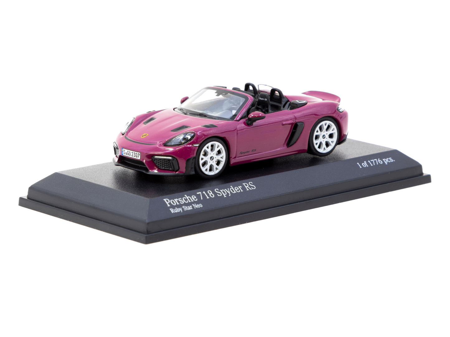 Minichamps X Tarmac Works: Porsche 718 Spyder  RS Ruby Star Neo - (COLLAB64 T64MC-008-RS)