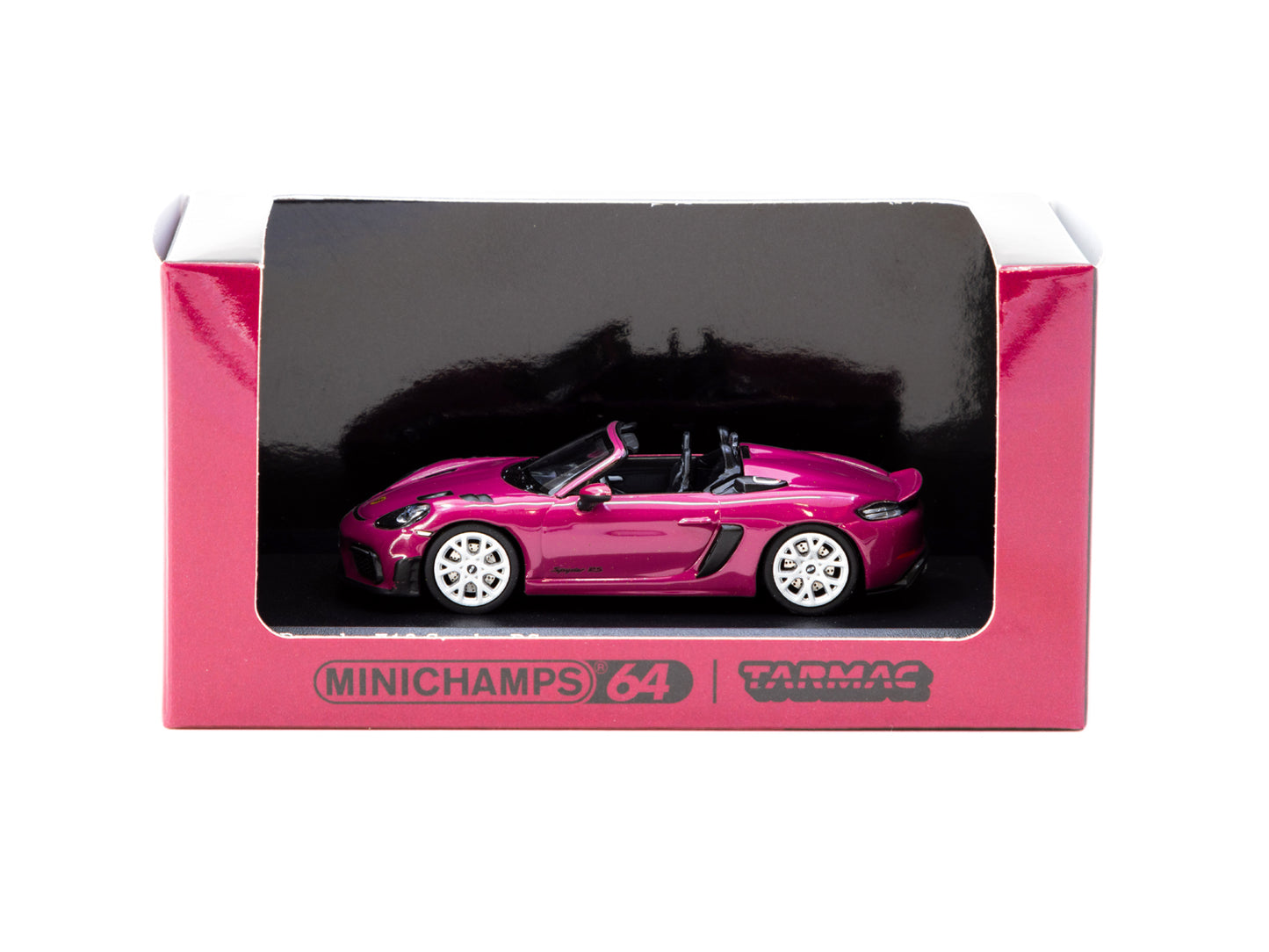 Minichamps X Tarmac Works: Porsche 718 Spyder  RS Ruby Star Neo - (COLLAB64 T64MC-008-RS)