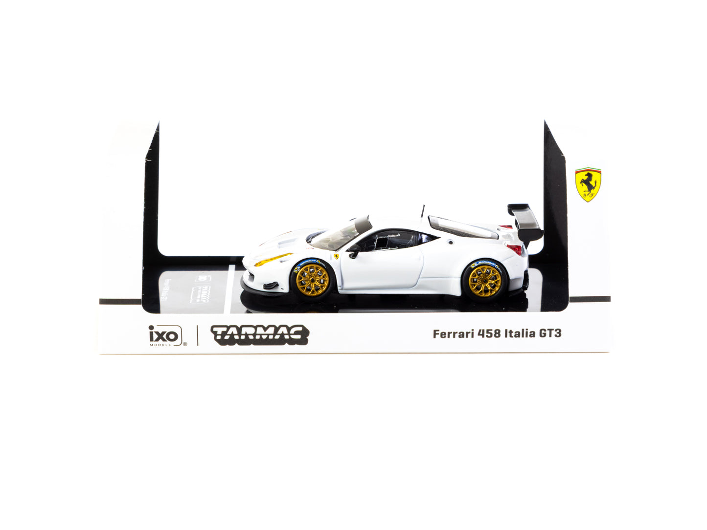 Tarmac Works: X iXO Models  Ferrari 458 Italia GT3  White - (ROAD64 T64R-074-WH)