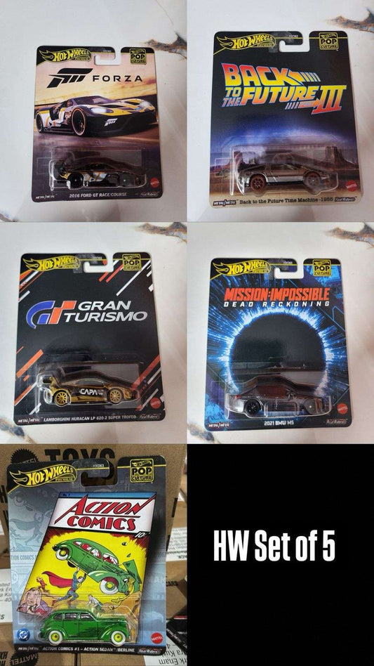 Hot Wheels Pop Culture Legends Collection - Premium Die-Cast Set!