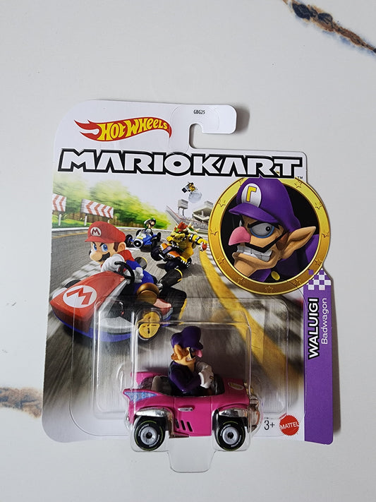 Hot Wheels Mario Kart - Waluigi in Badwagon!